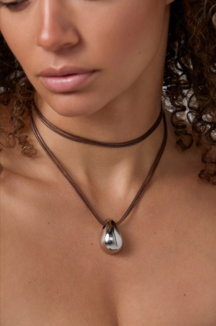 Waterdrop Necklace - Silver