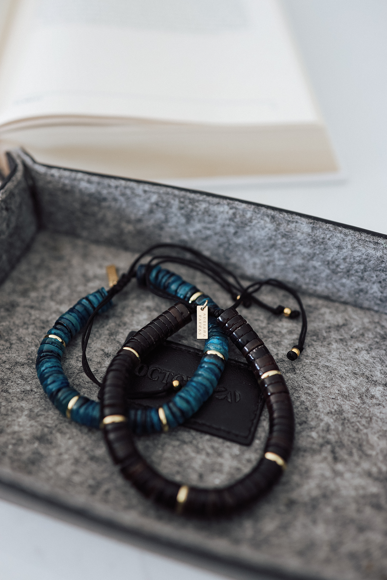 Men's Heishi Bracelet - Black