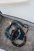 Men's Heishi Bracelet - Blue