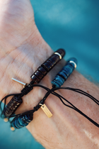 Men's Heishi Bracelet - Blue