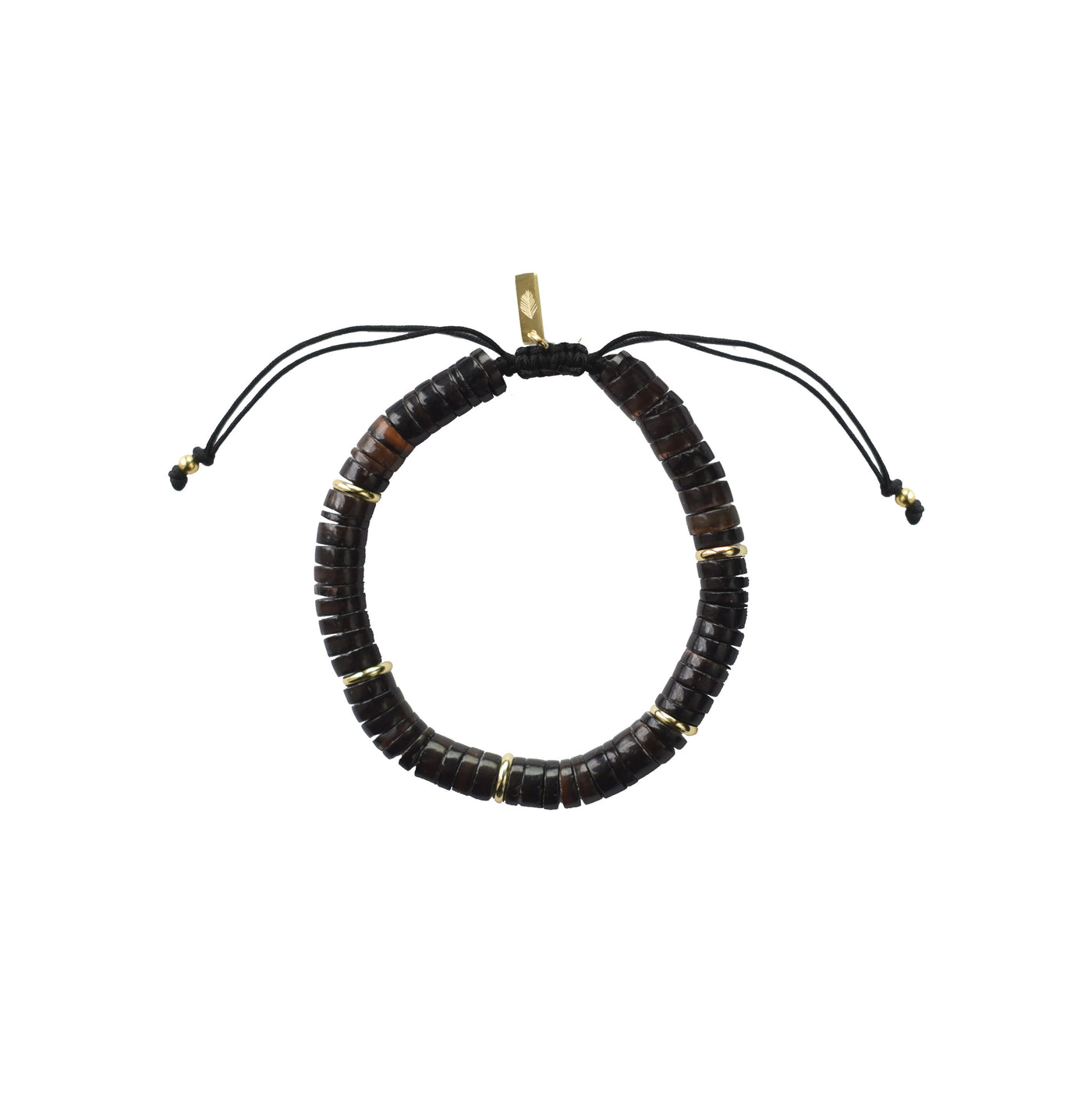 Men's Heishi Bracelet - Black