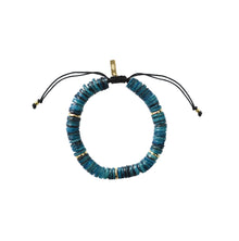 Men's Heishi Bracelet - Blue