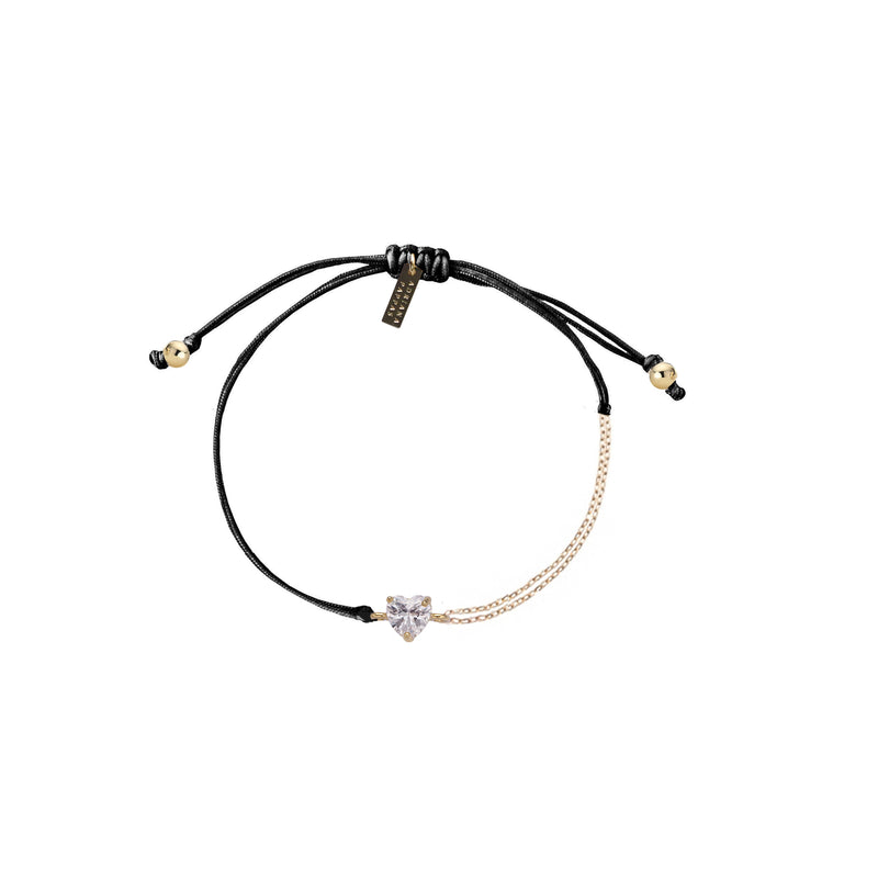 Dainty CZ Heart Bracelet