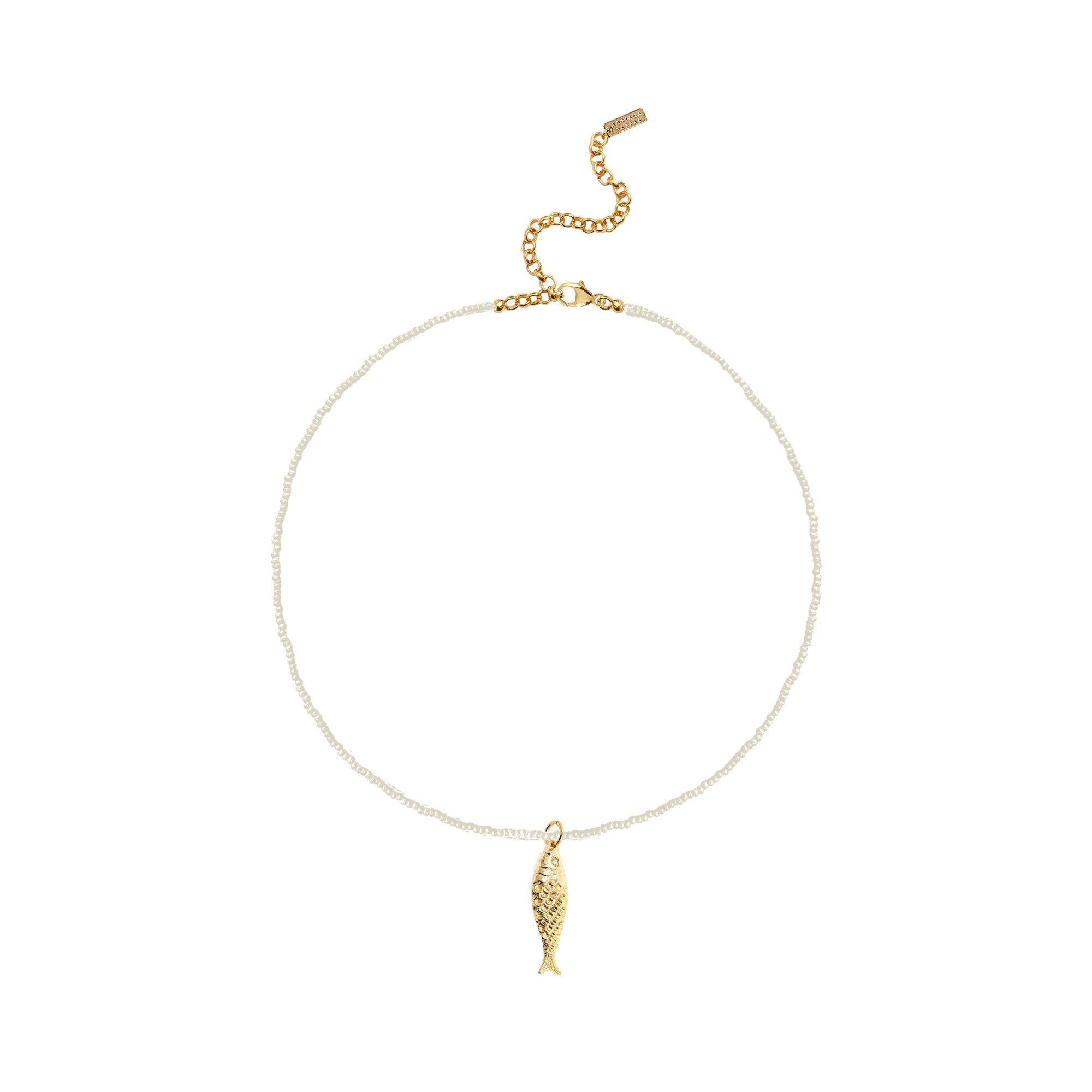 Lucky Fish Necklace - Ivory