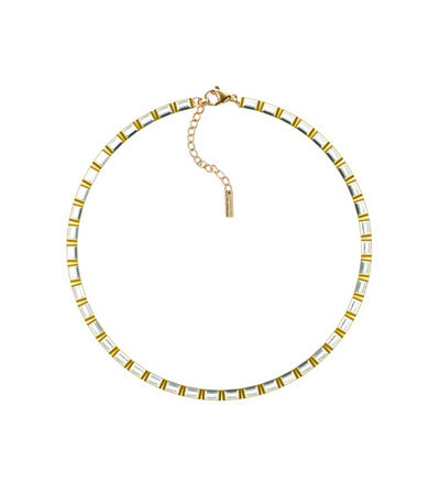 14k Gold Baguette Tennis Choker