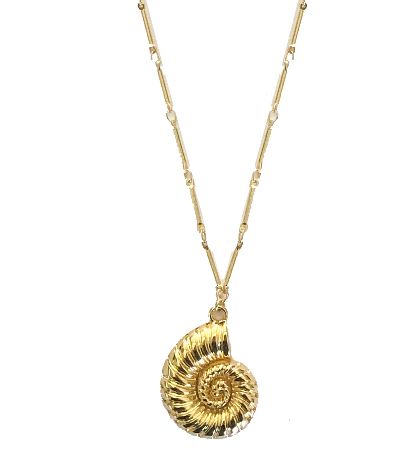 Golden Nautilus Necklace
