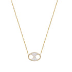 Mini Disco Necklace - White