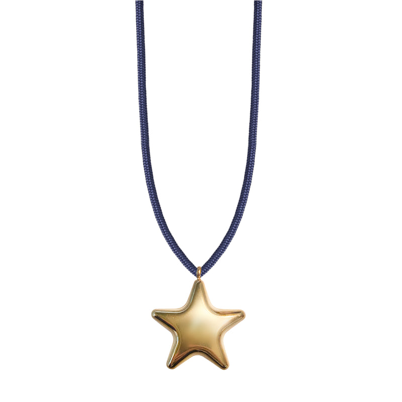 Wish Upon a Star Necklace - Navy