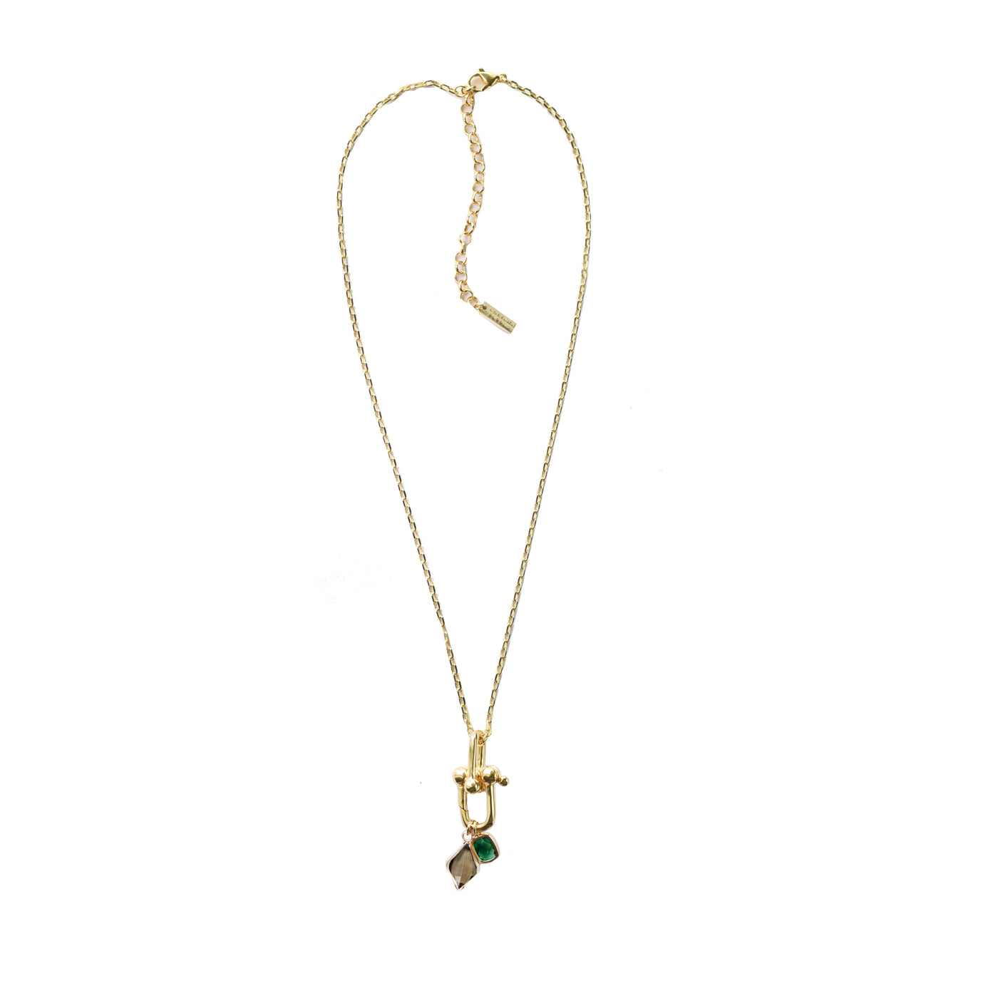 Selina Drop Necklace - Emerald