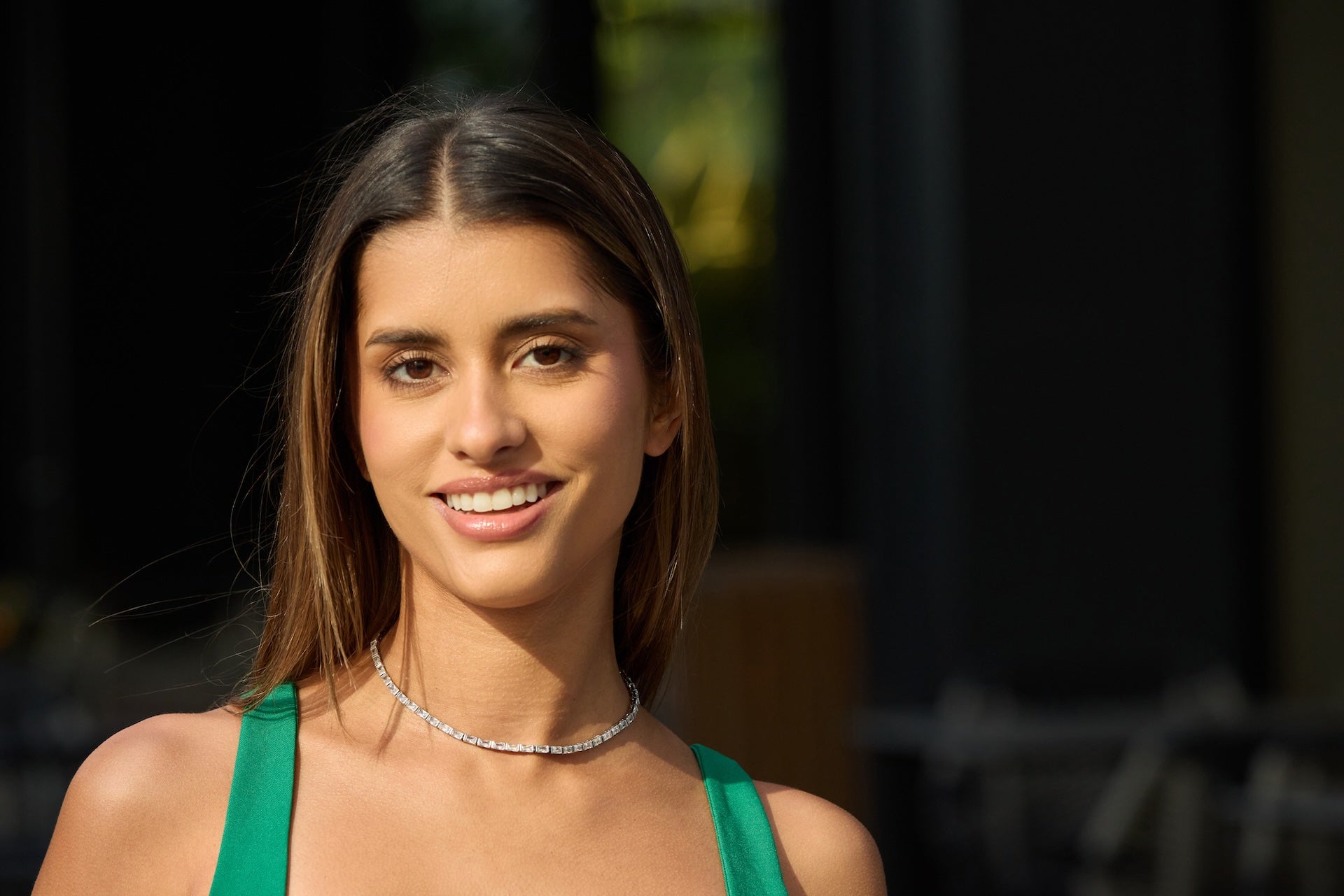 Rhodium Baguette Tennis Choker