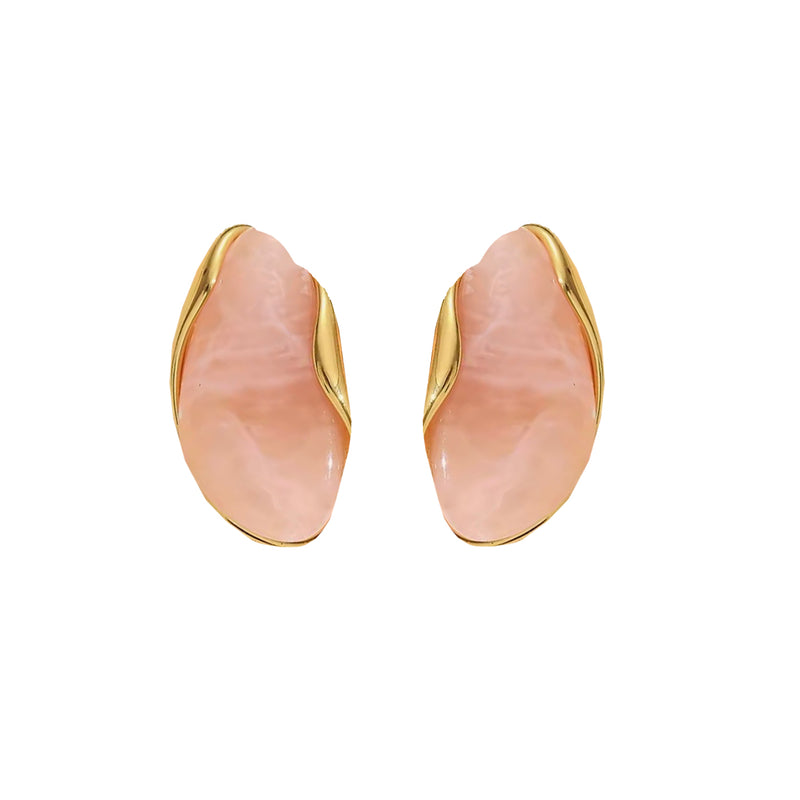 Marbled Studs - Pink