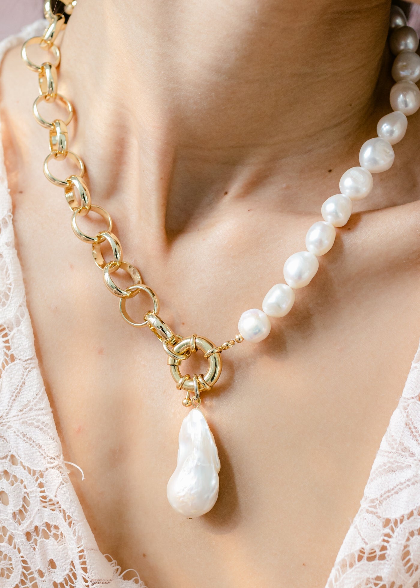 Pearl Drop Necklace