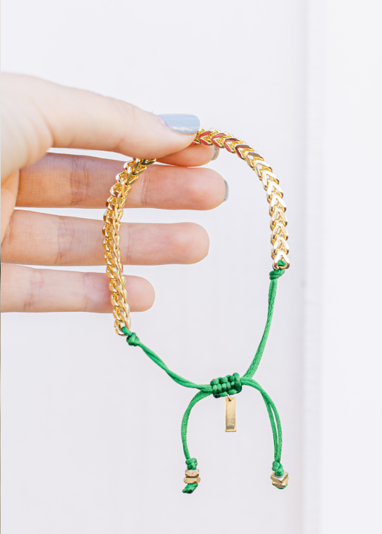 Zoe Bracelet on Colored Cord