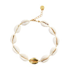 Single Mini Shell Anklet - 14k Gold/Rose Gold