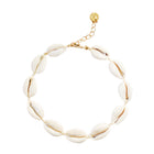 Mini Natural Shell Anklet on Colored Cord