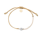 CZ Solitaire Bracelet on Colored Cord