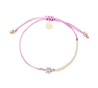 CZ Solitaire Bracelet on Colored Cord