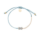 CZ Emerald Cut Bracelet on Colored Cord