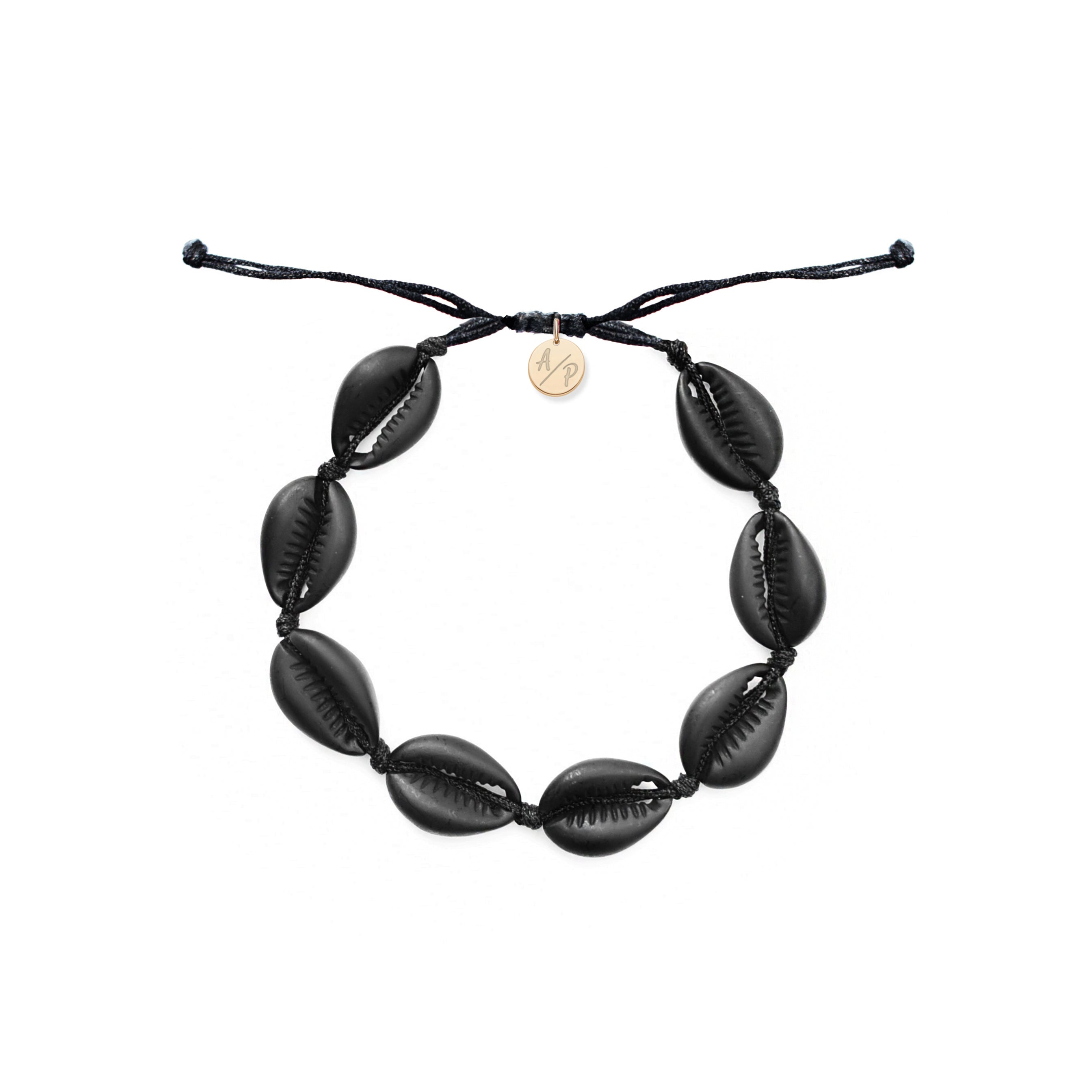 Men's Black Shell Bracelet - Mini Shell | Adriana Pappas Jewelry
