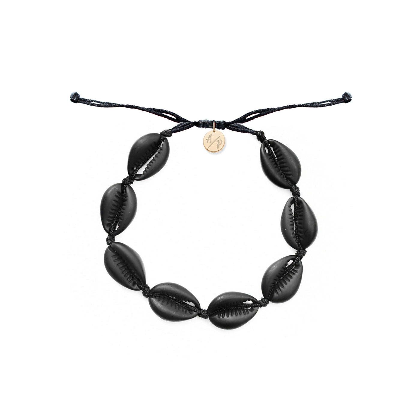 Men's Black Shell Bracelet - Mini Shell