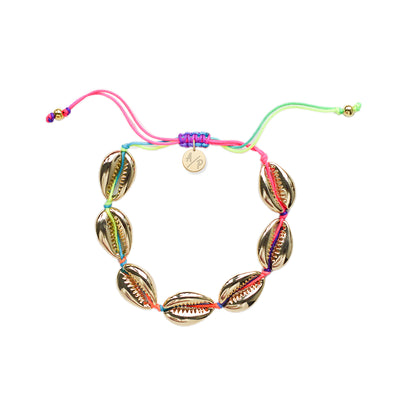 Mini Shells Bracelet Rainbow - 14k Gold