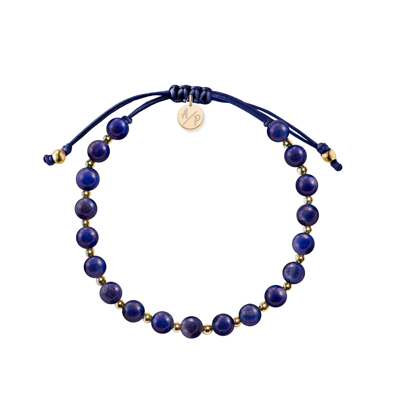 Men's Lapis Bracelet - Gold Filled