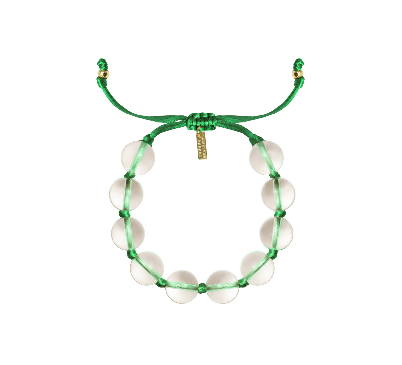 Glass Bracelet on Colored Cord