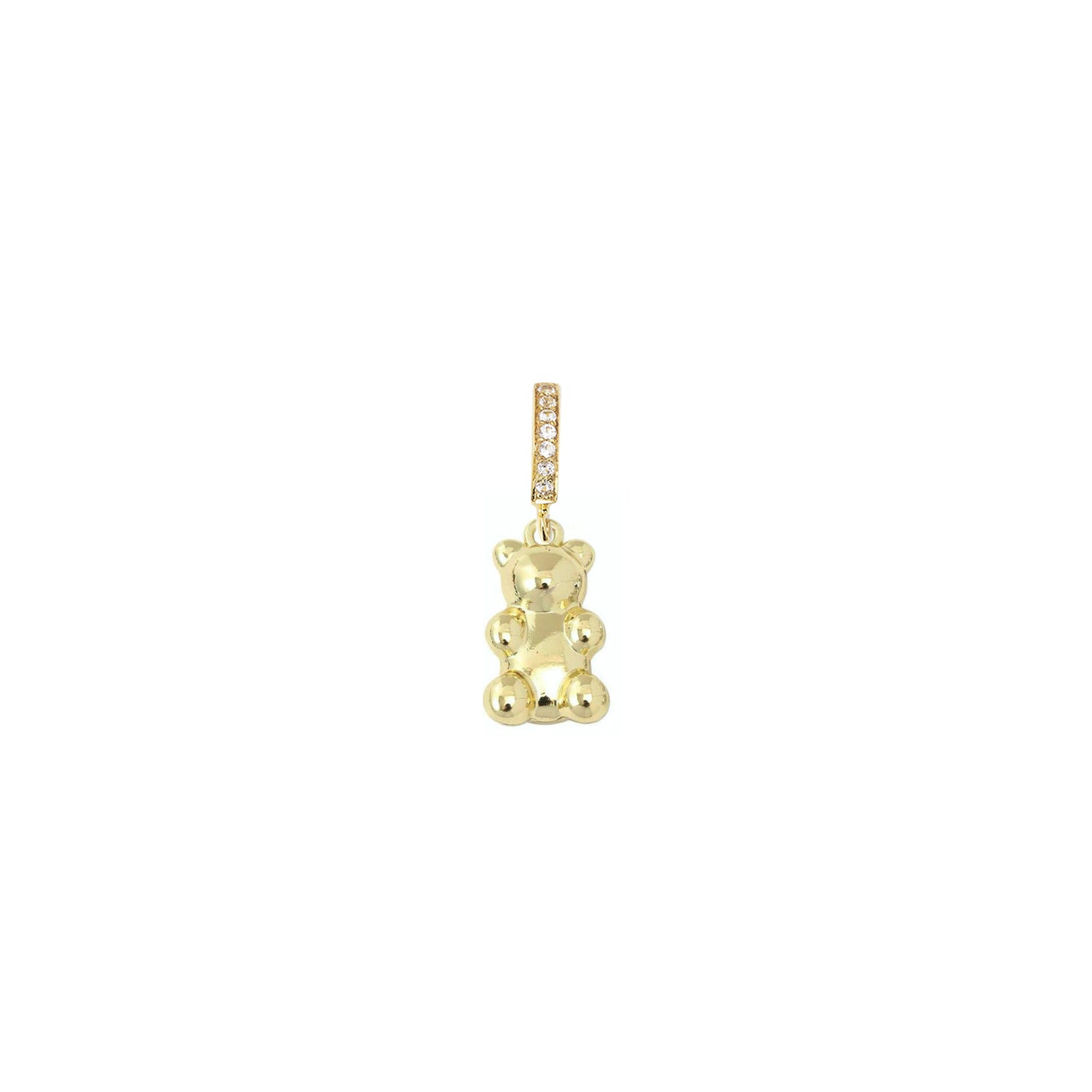 Crystal Gummy Charm - Gold