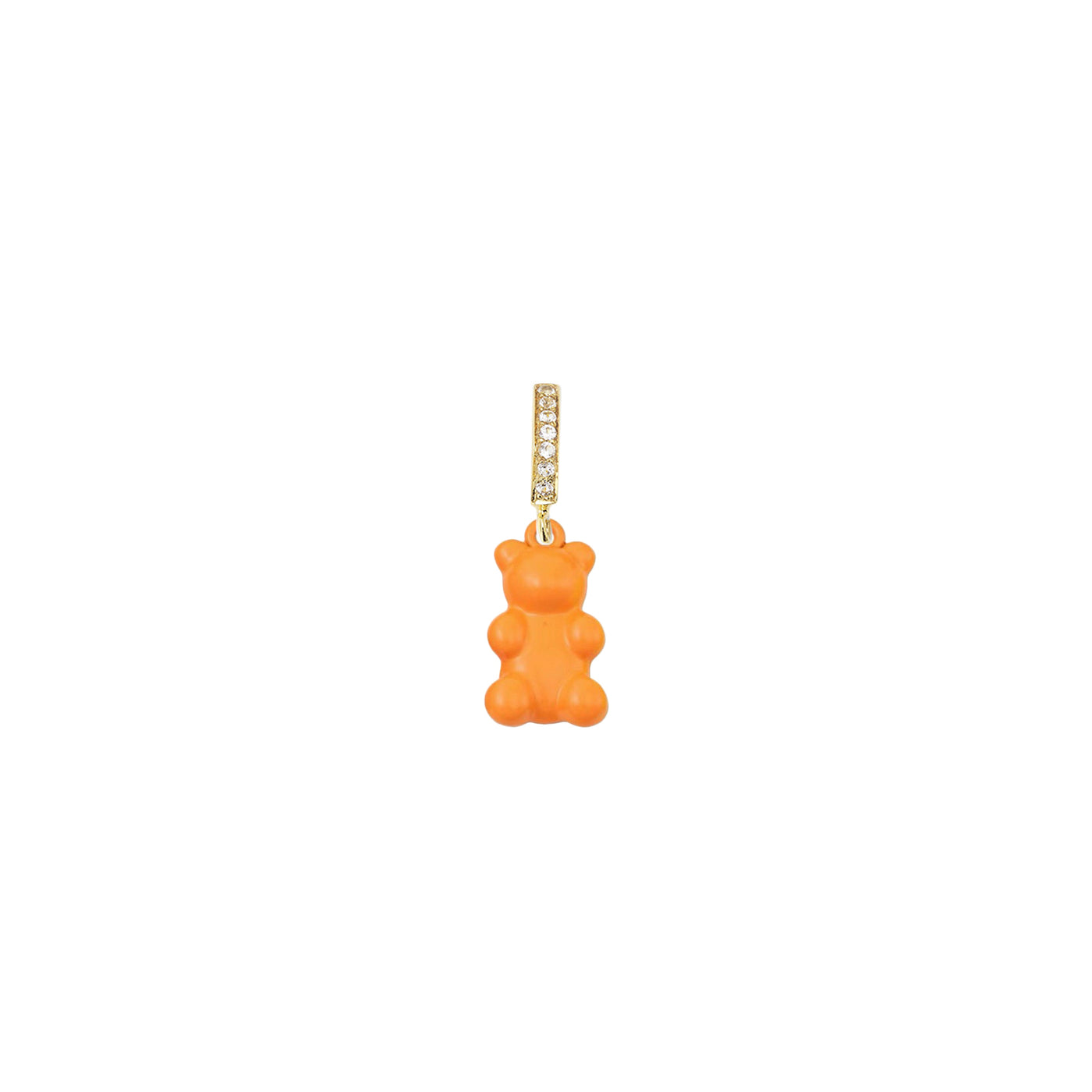 Crystal Gummy Charm - Neon Orange