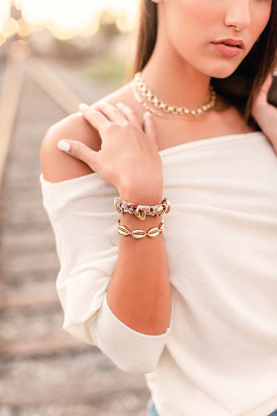 Mini Shells Bracelet Ivory - 14k Gold/Rose Gold