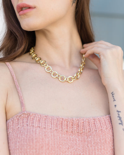 Golden Circles Necklace