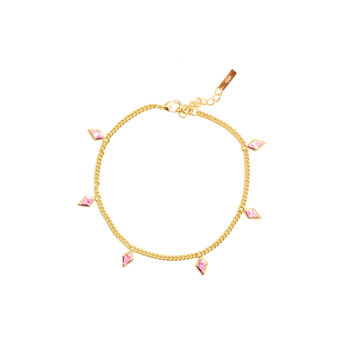 Crystal Kite Bracelet - Pink Crystal