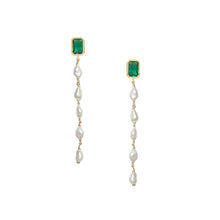 Keshi Pearl Drops - Green