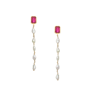 Keshi Pearl Drops - Pink