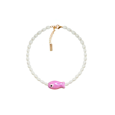 Fishy Pearls Anklet