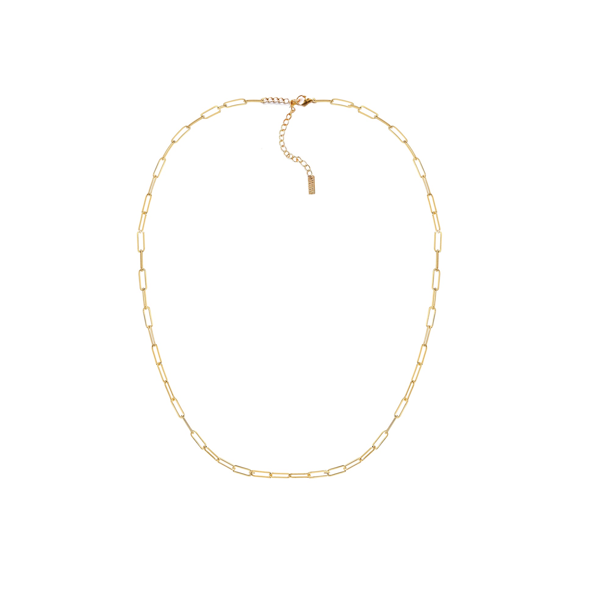 Dainty Paperclip Chain Necklace