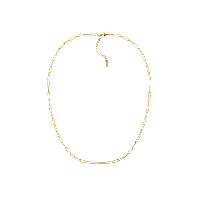 Dainty Paperclip Chain Necklace