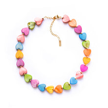 Rainbow Hearts Choker