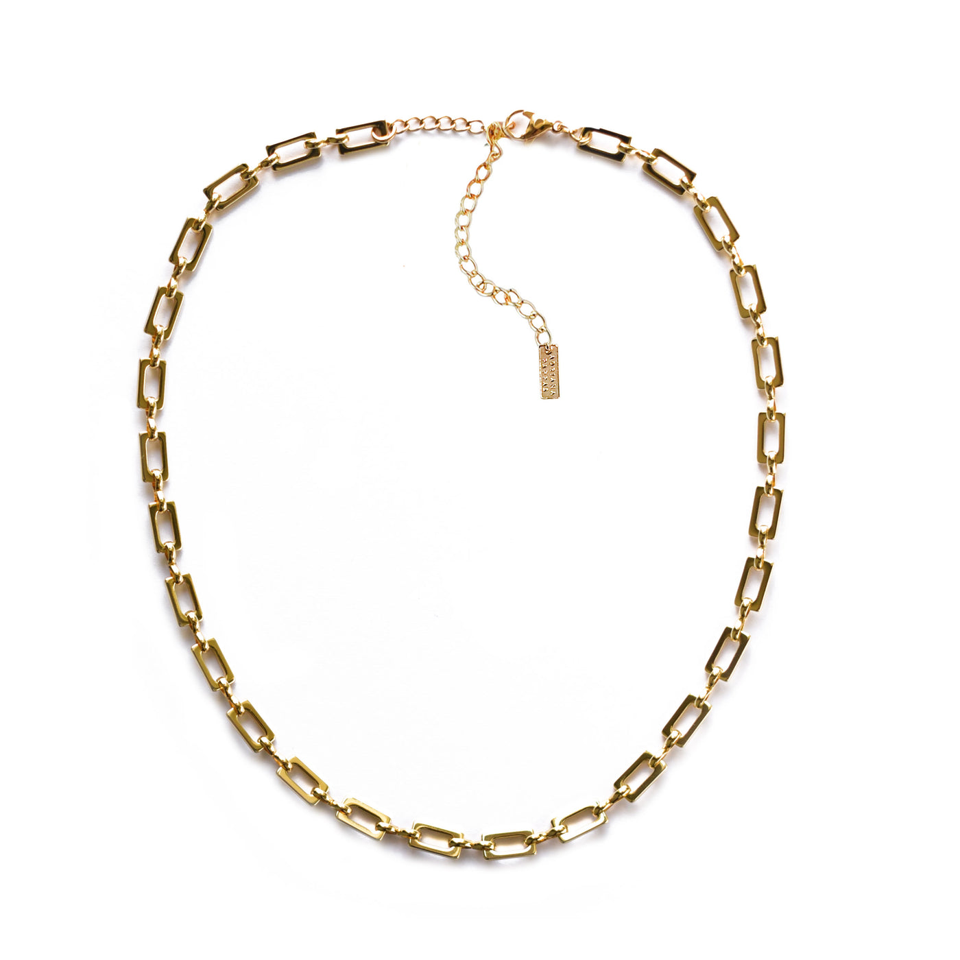 Julie Long Rectangle Link Choker Necklace – House of Cardoon