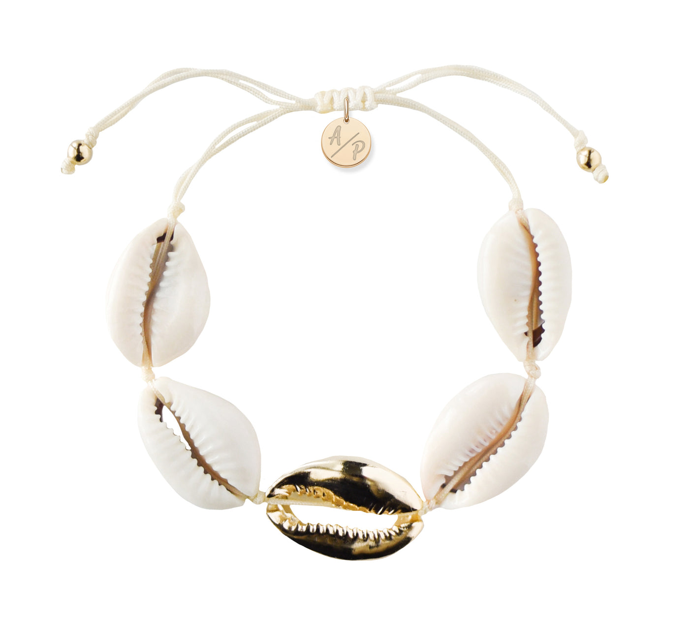 Metal Shell Accent Bracelet - 14k Gold/Rose Gold