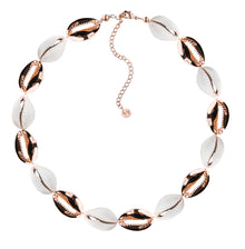 Mixed Mini Metal Shell Accent Choker - 14k Gold/Rose Gold