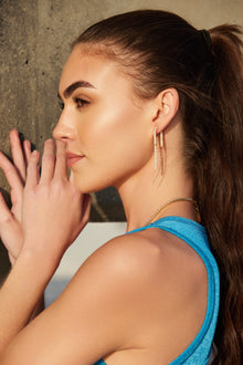 Pave Waterfall Earrings
