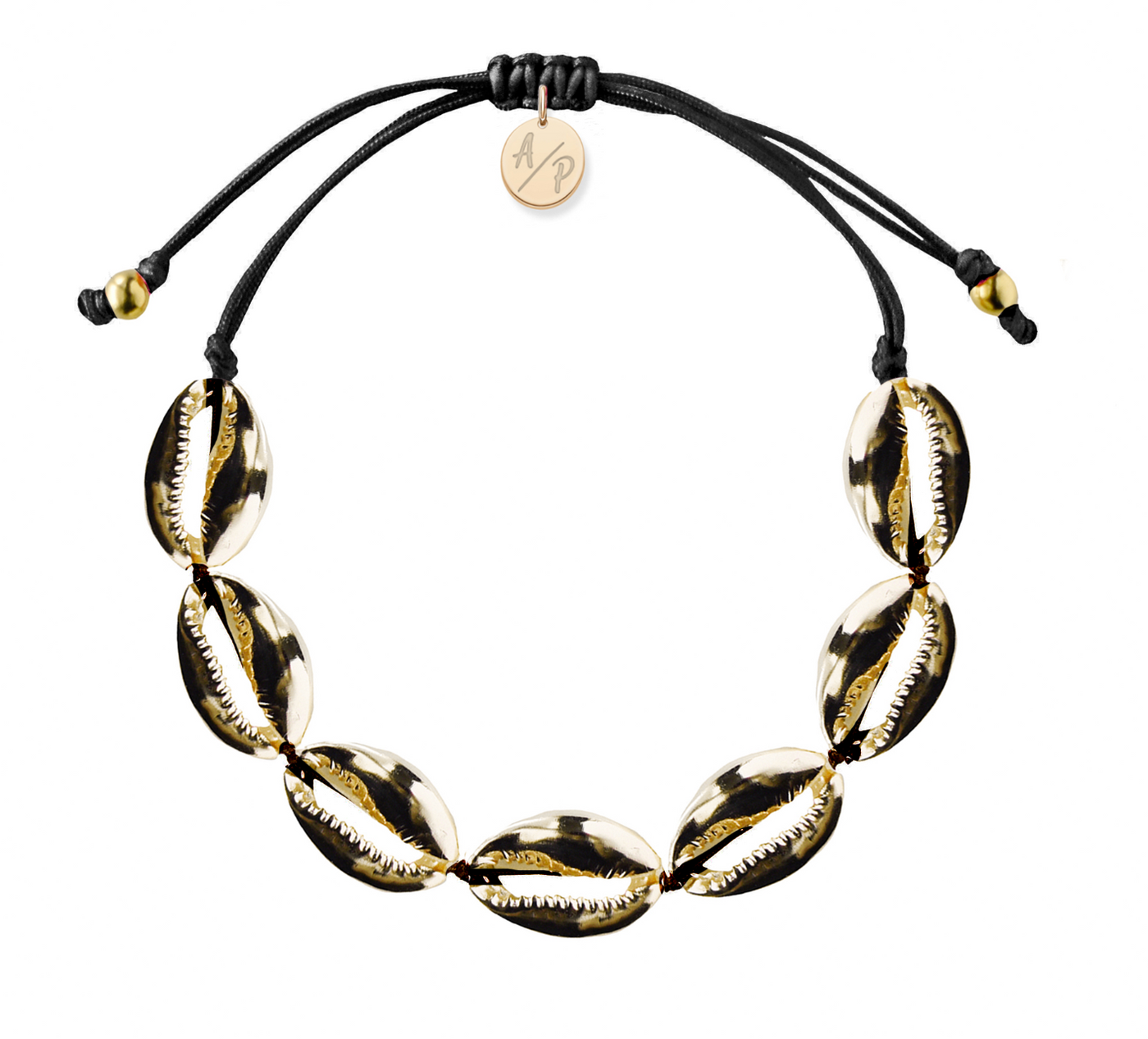 Mini Shells Bracelet Black - 14k Gold/Rose Gold
