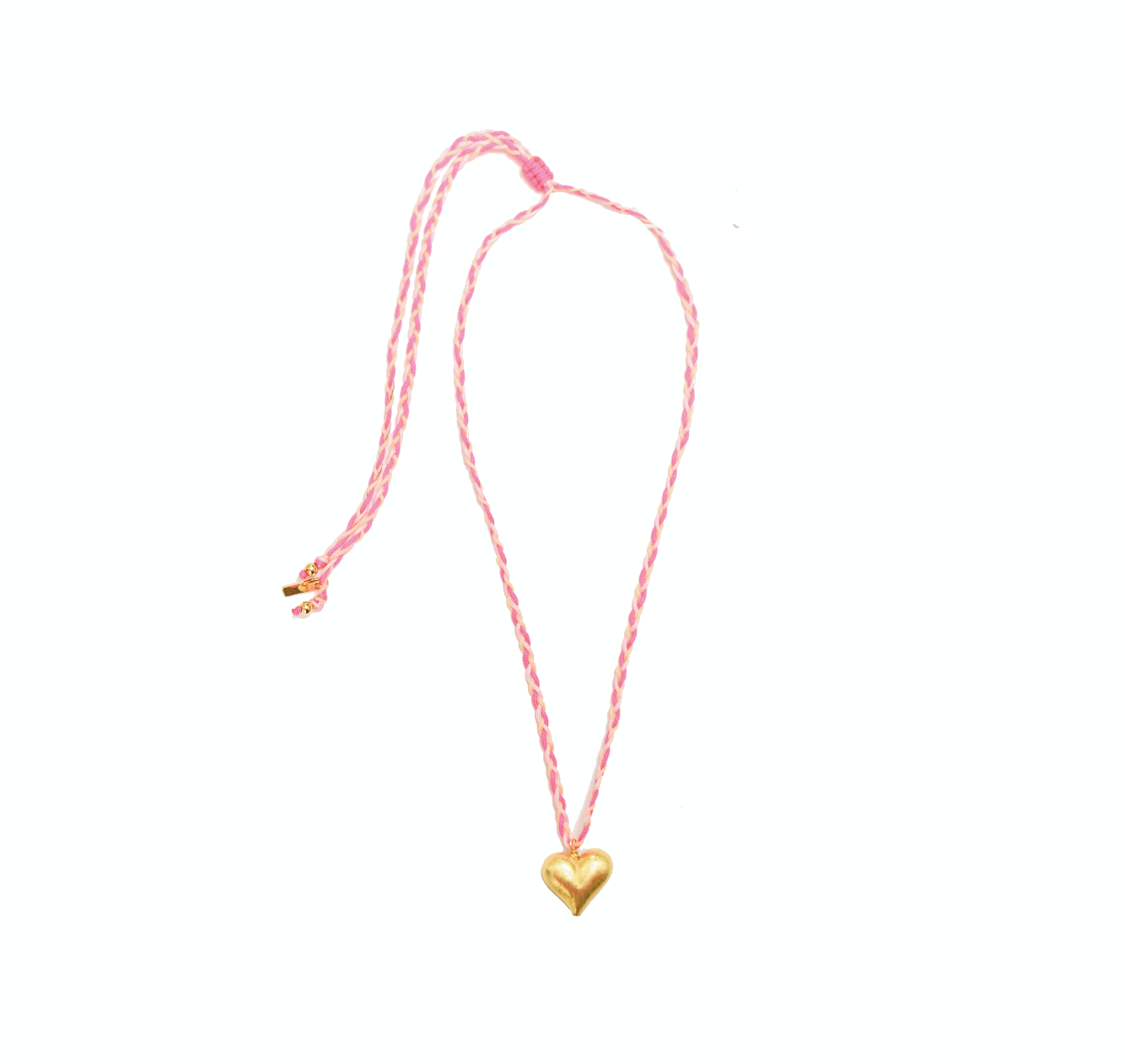 Heart of Gold Necklace - Pink