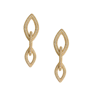 Pave Links Earrings