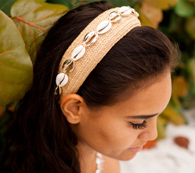 Mixed Shells Wide Headband