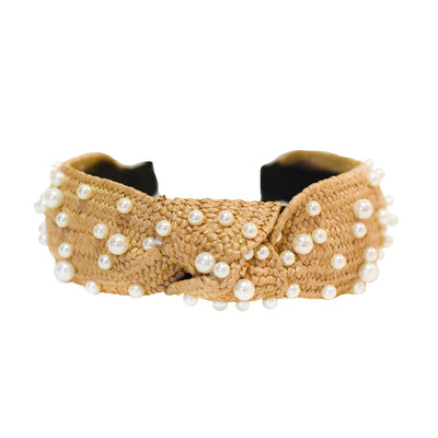 Polka Dot Pearls Headband