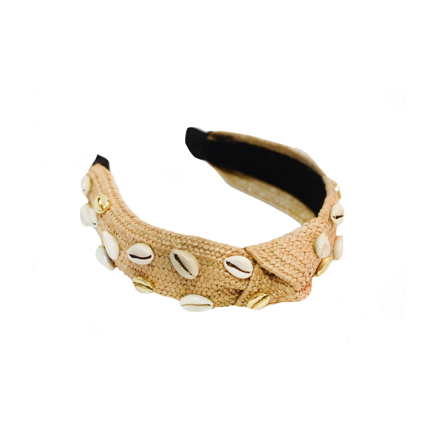 Shell Confetti Headband in Tan