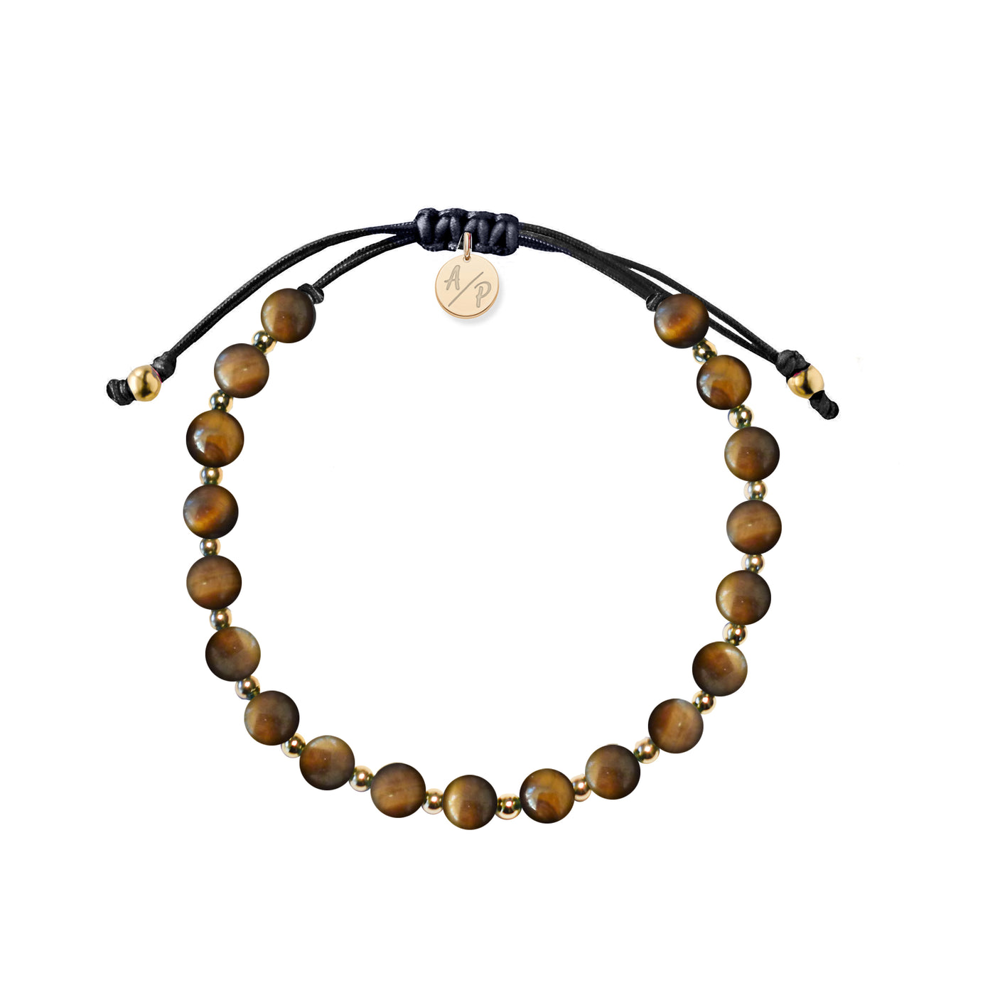 Men's Tiger's Eye Bracelet - Gold Filled